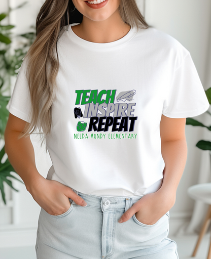 Teach Inspire Repeat Short Sleeve Tee