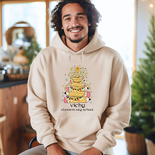 Adult Vichy Teacher Holiday Hoodie