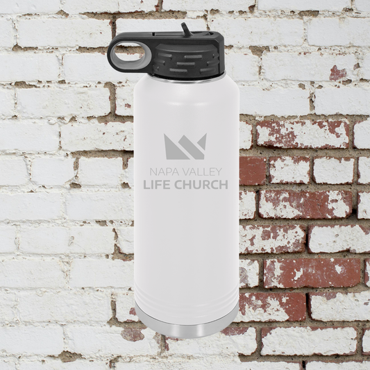 Napa Valley Life Church 40oz. Insulated Water Bottle