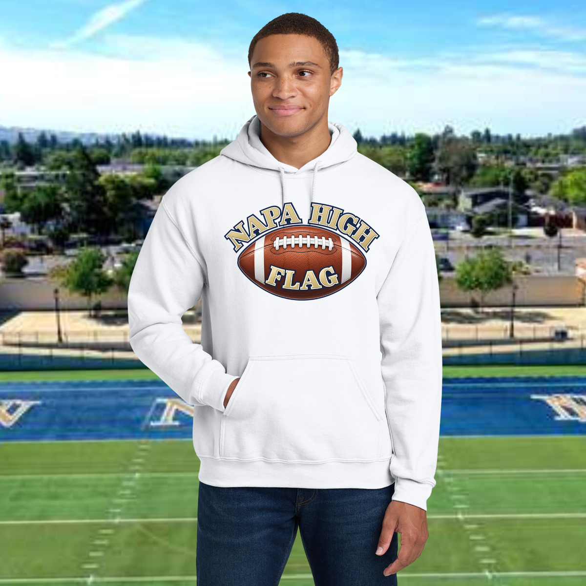 Napa High Flag Football Unisex Adult Hoodie