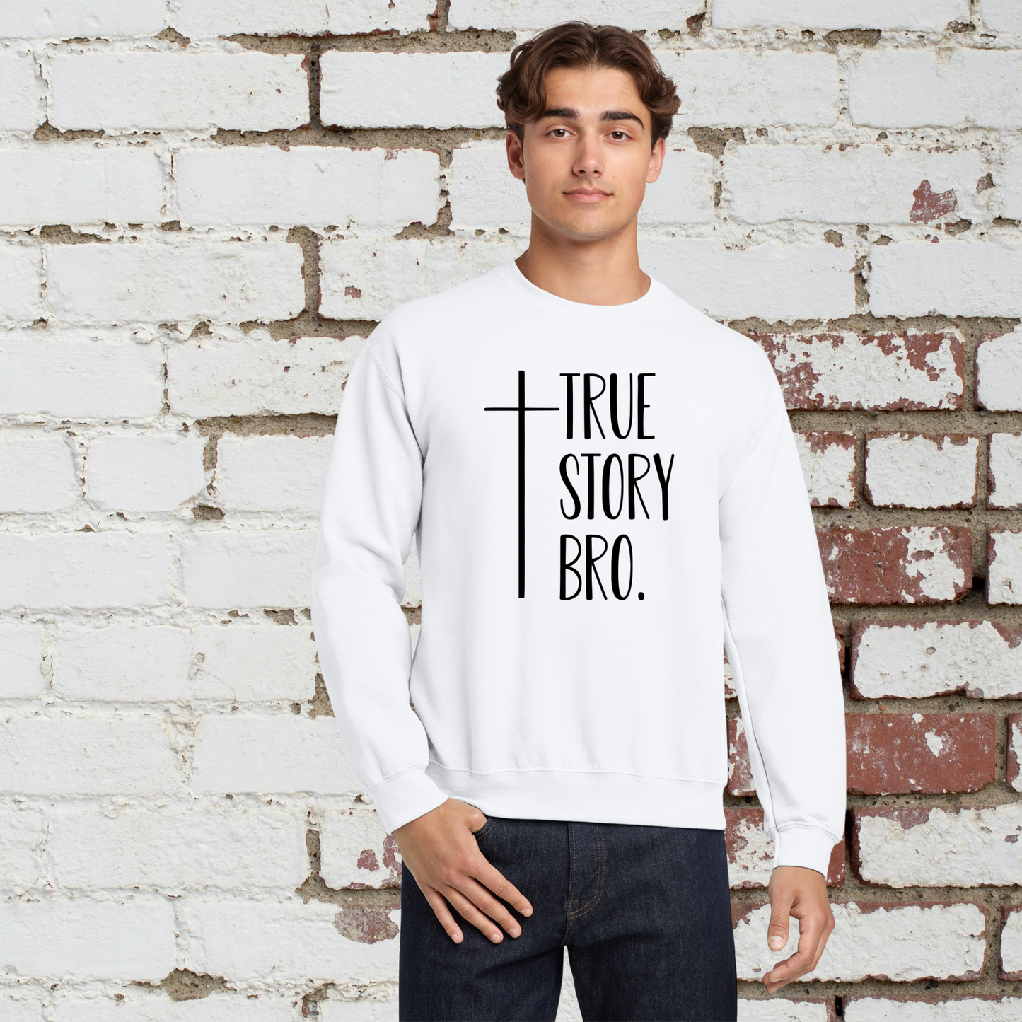 True Story Unisex Crewneck Pullover