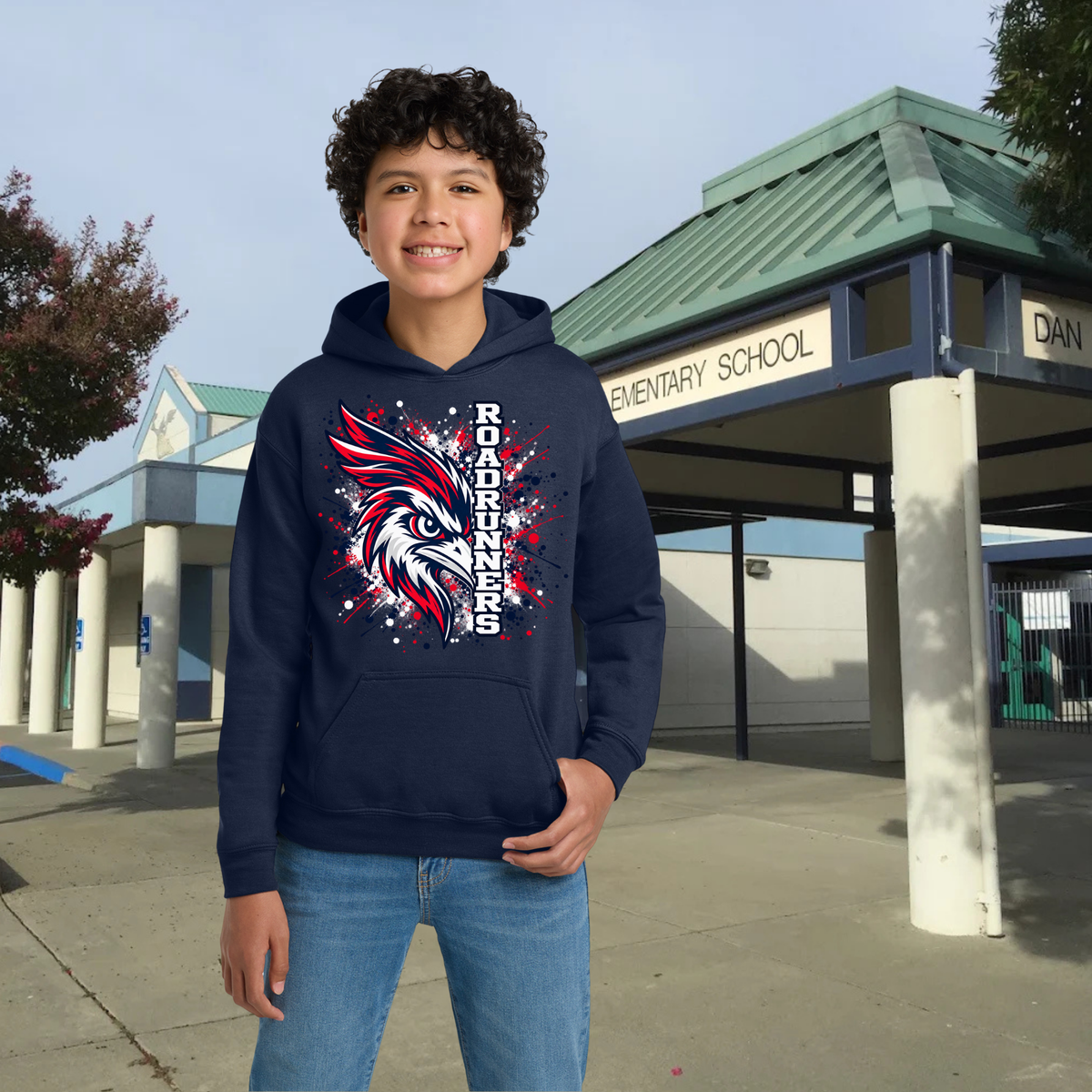 Roadrunner Color Splash Youth Hoodie