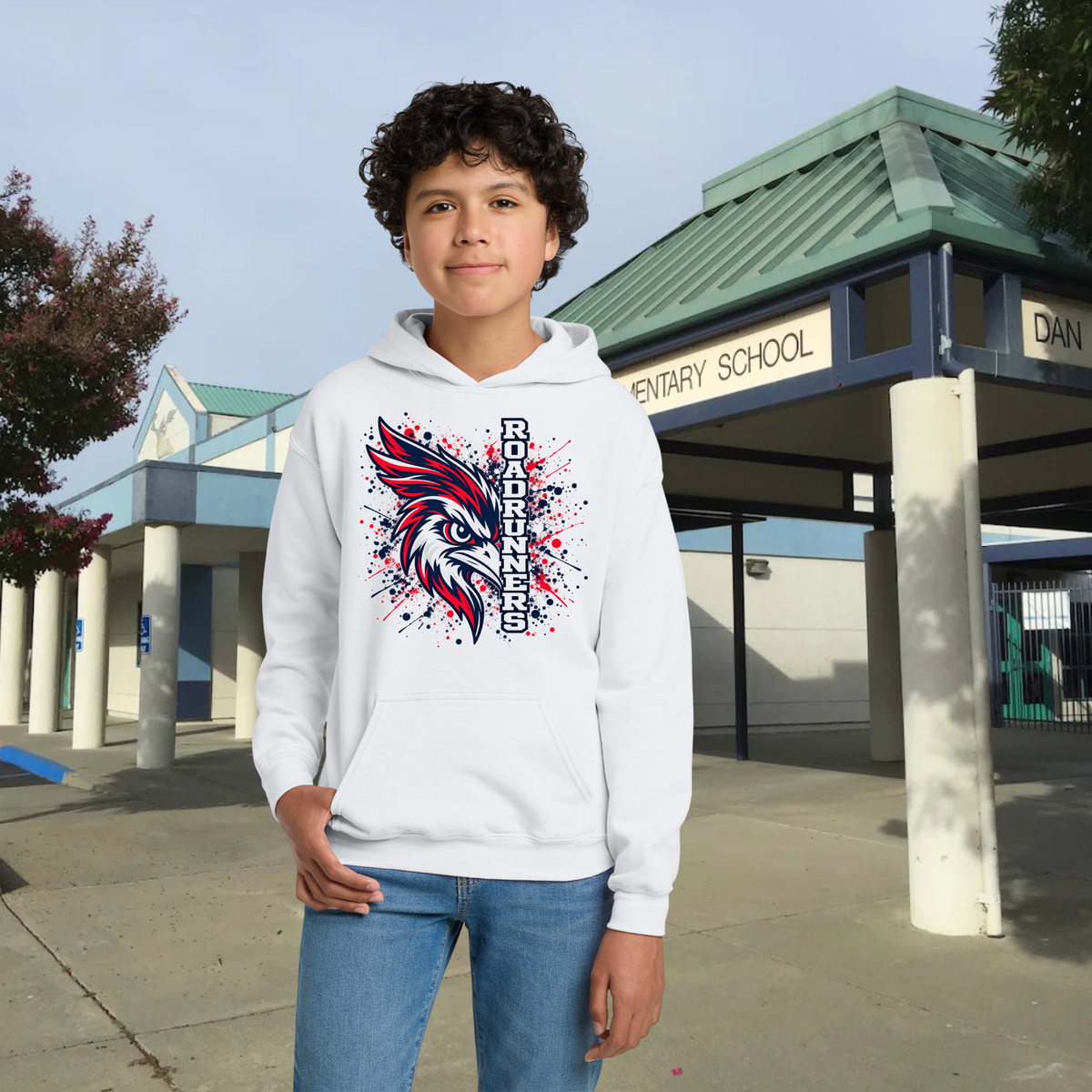 Roadrunner Color Splash Youth Hoodie