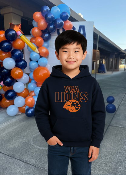 Youth VCA Lions  Head Hoodie