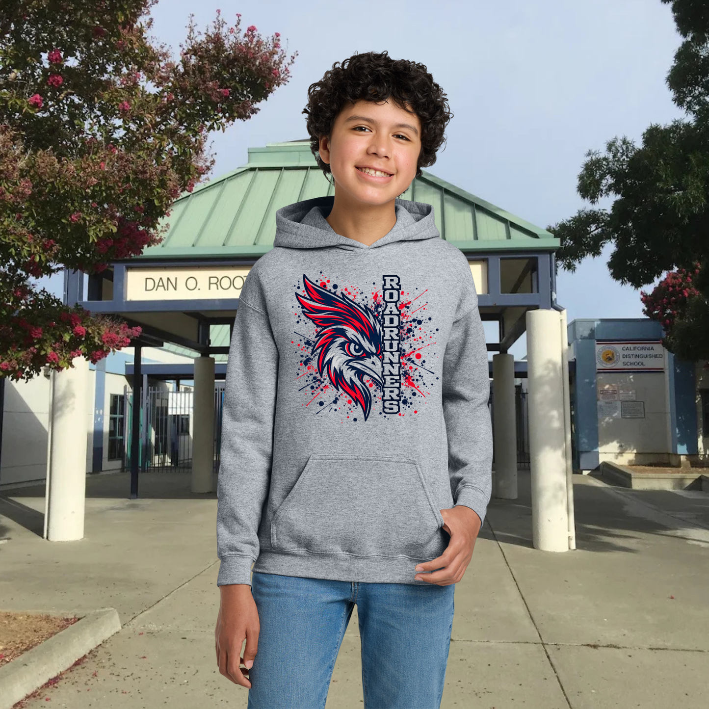 Roadrunner Color Splash Youth Hoodie