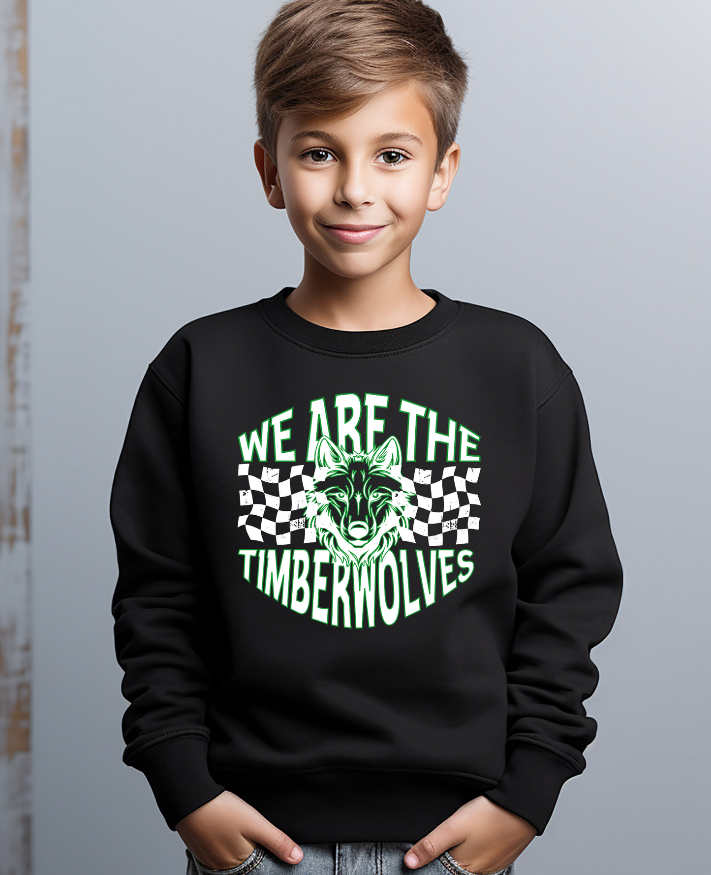 Youth We Are Timberwolves Crewneck