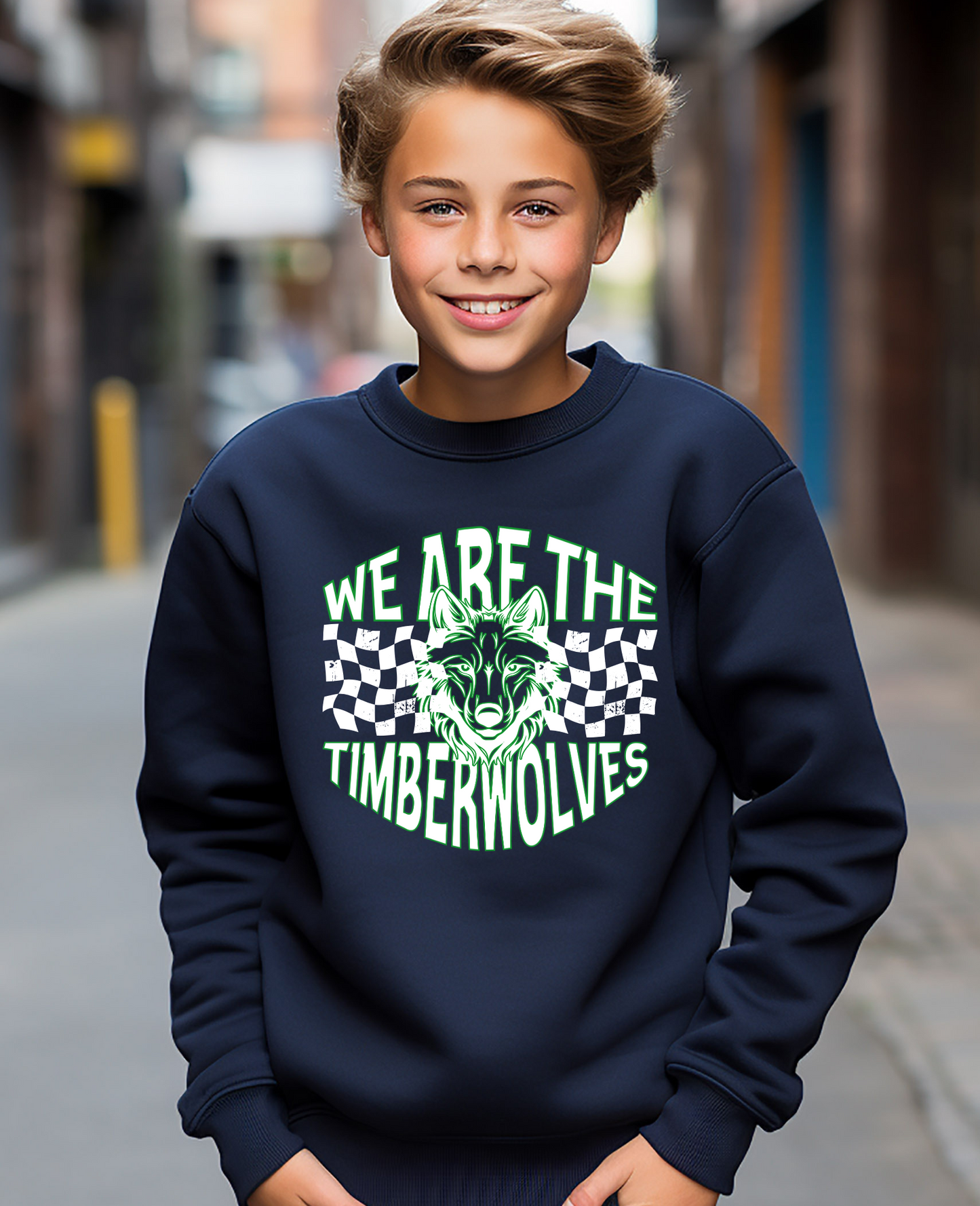 Youth We Are Timberwolves Crewneck