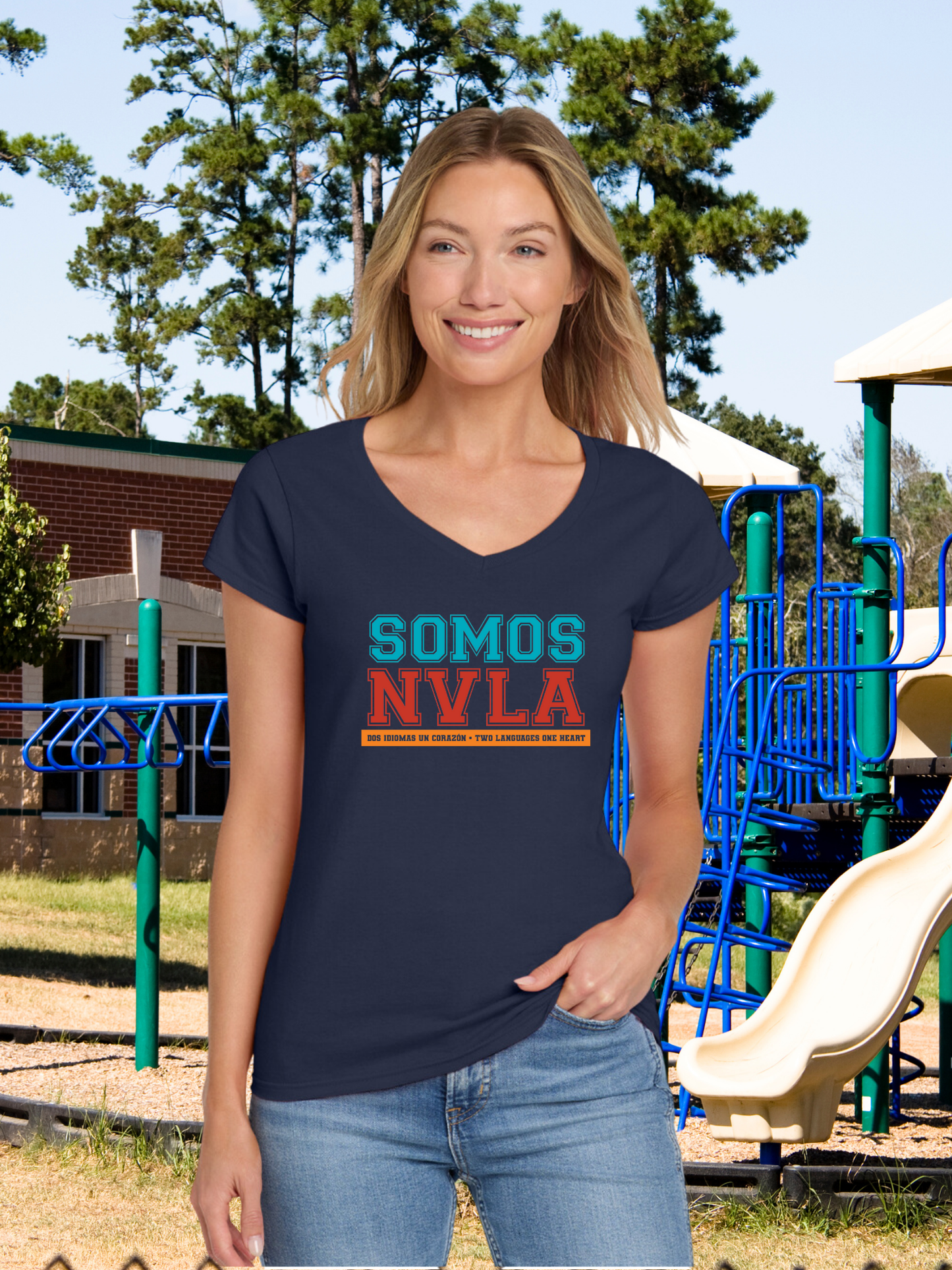 Somos NVLA Ladies V-Neck Tee