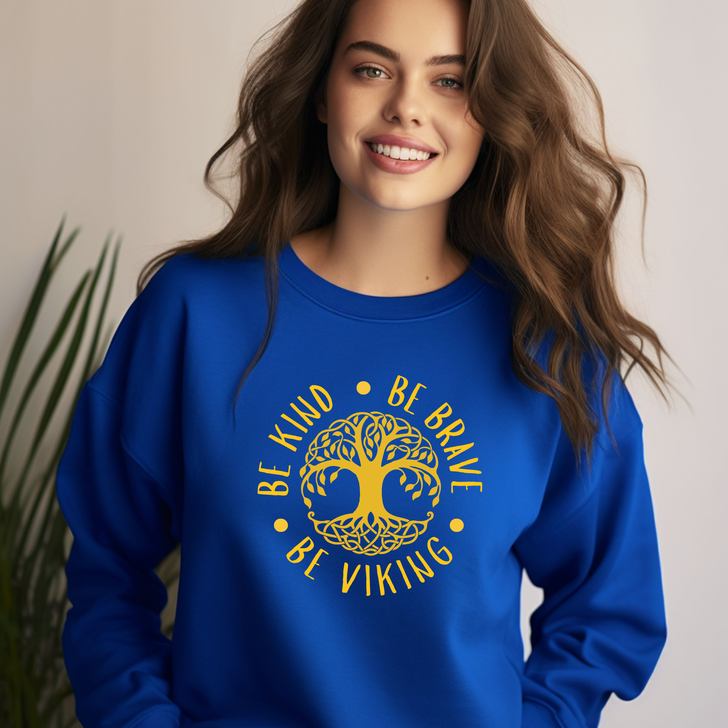 Adult Vichy Be Viking Crewneck Sweatshirt