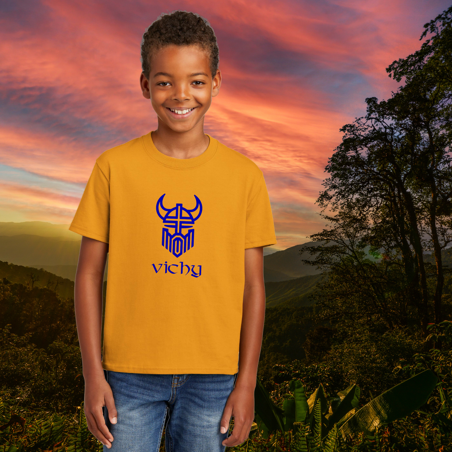 Youth Vichy Vikings Cotton Tee