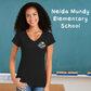 Nelda Mundy Ladies V-Neck Tee (Front Left Chest Print)