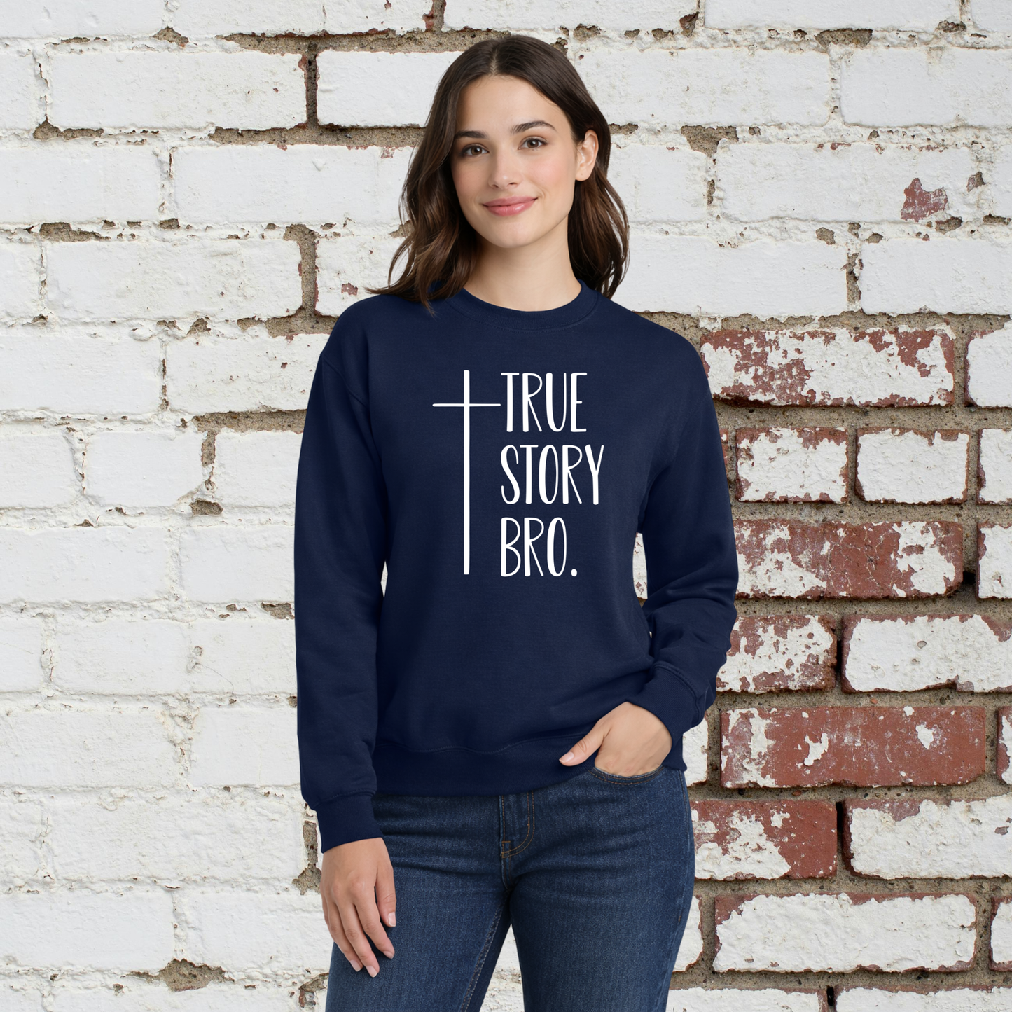 True Story Unisex Crewneck Pullover