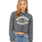 Sundays Are For Saints Cropped Hoodie