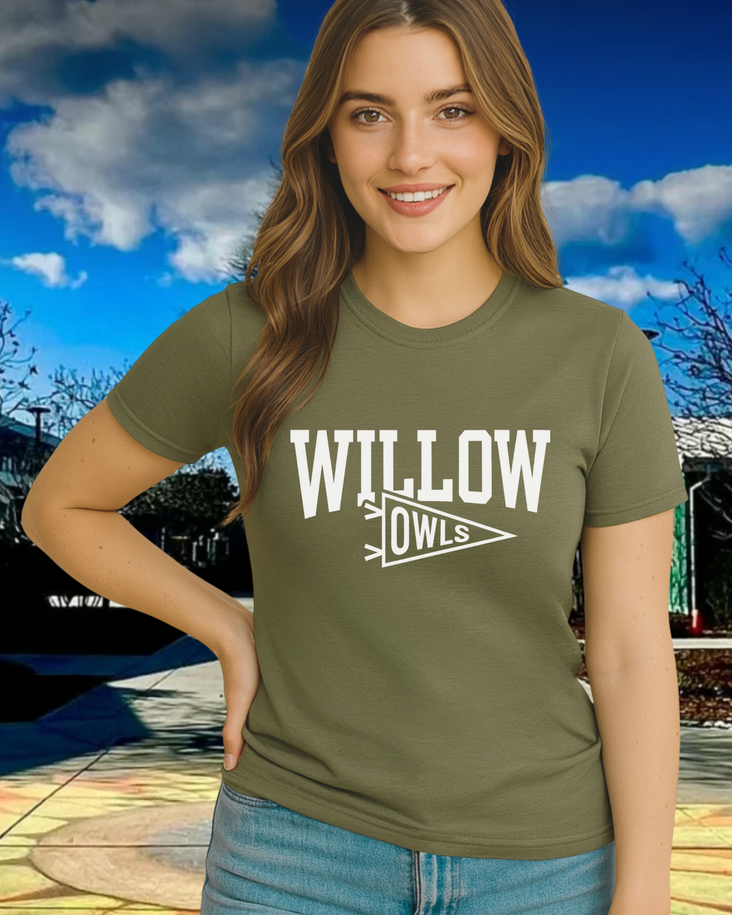 Willow Pennant Ladies Tee