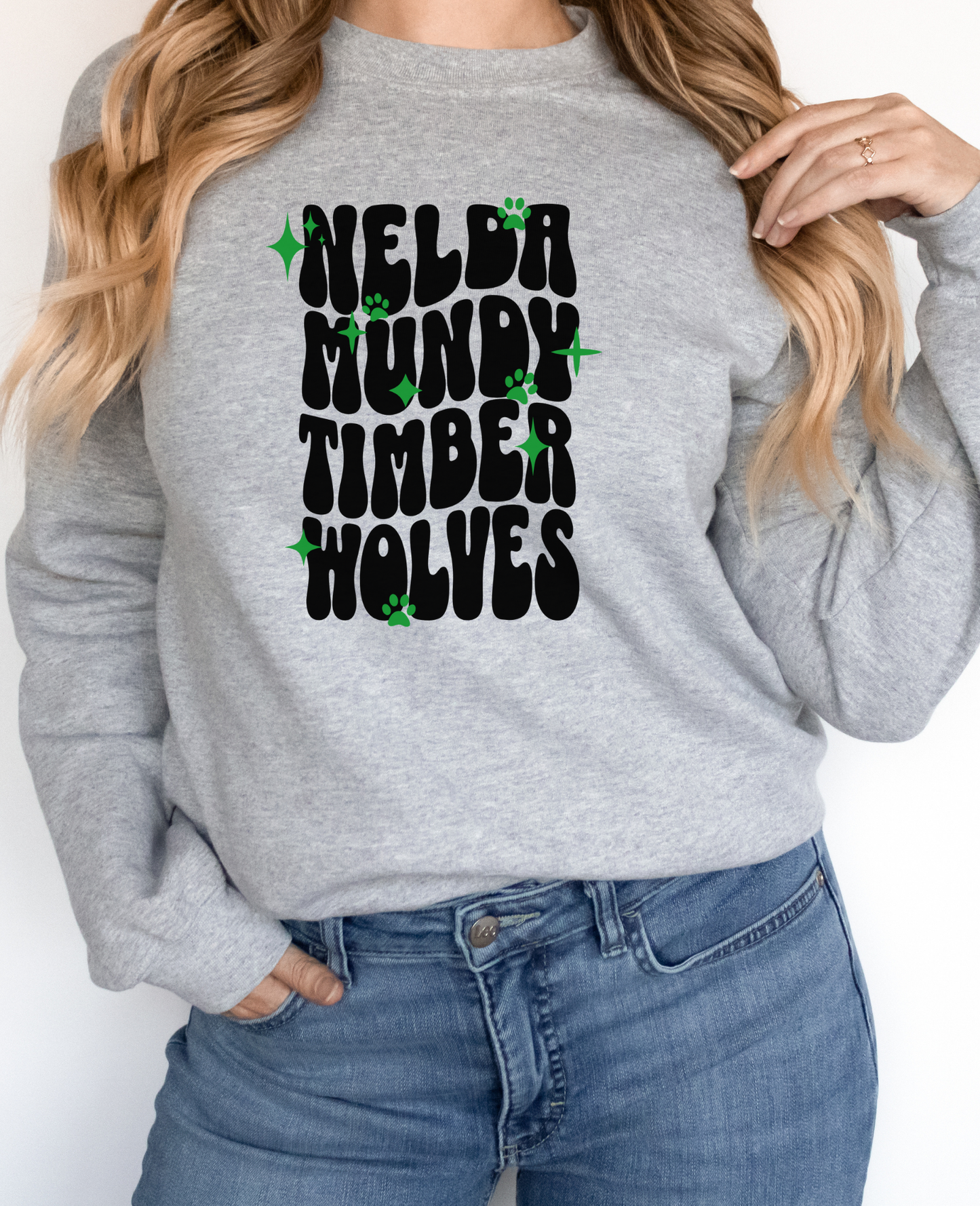 Retro Nelda Mundy Crewneck Pullover