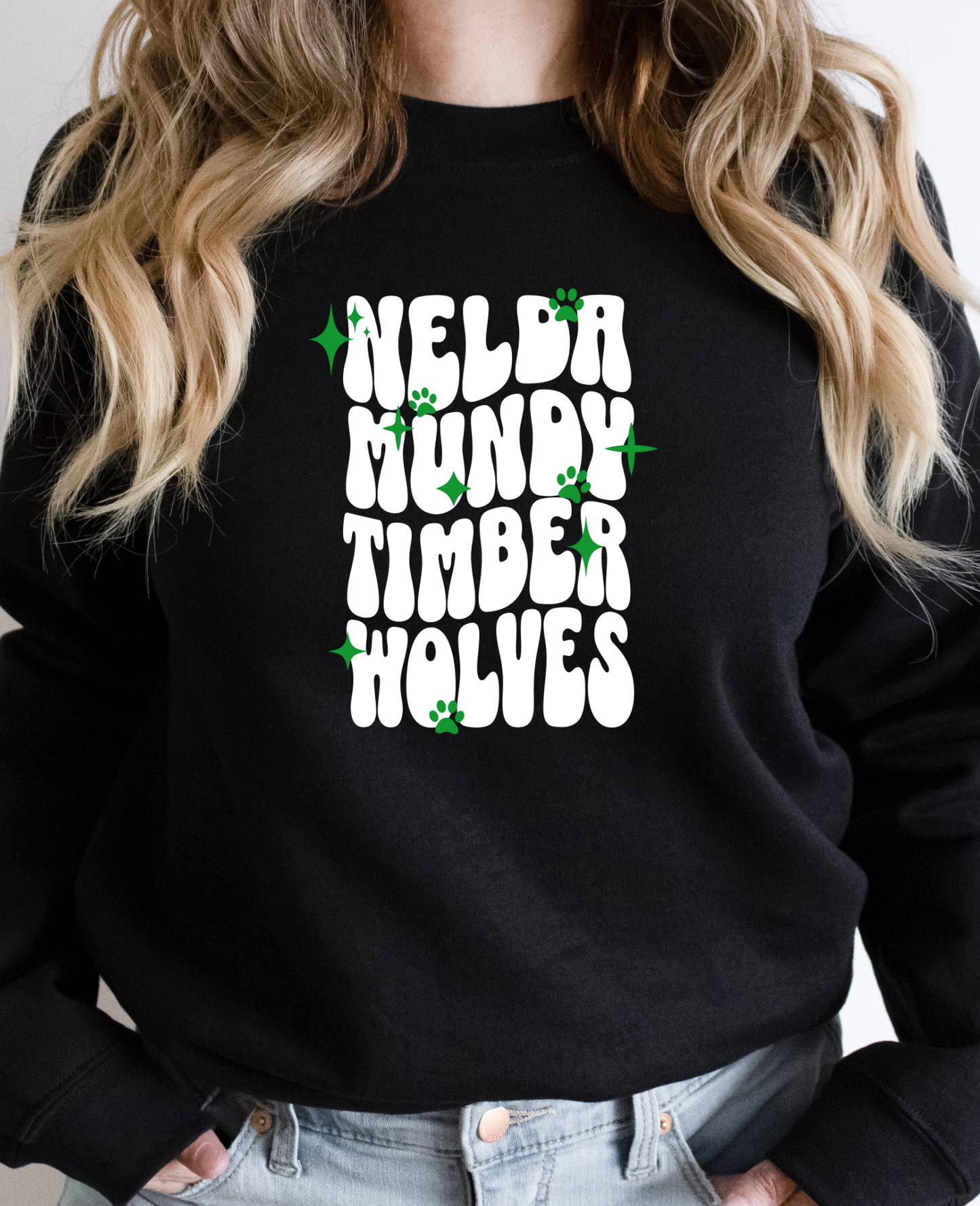 Retro Nelda Mundy Crewneck Pullover