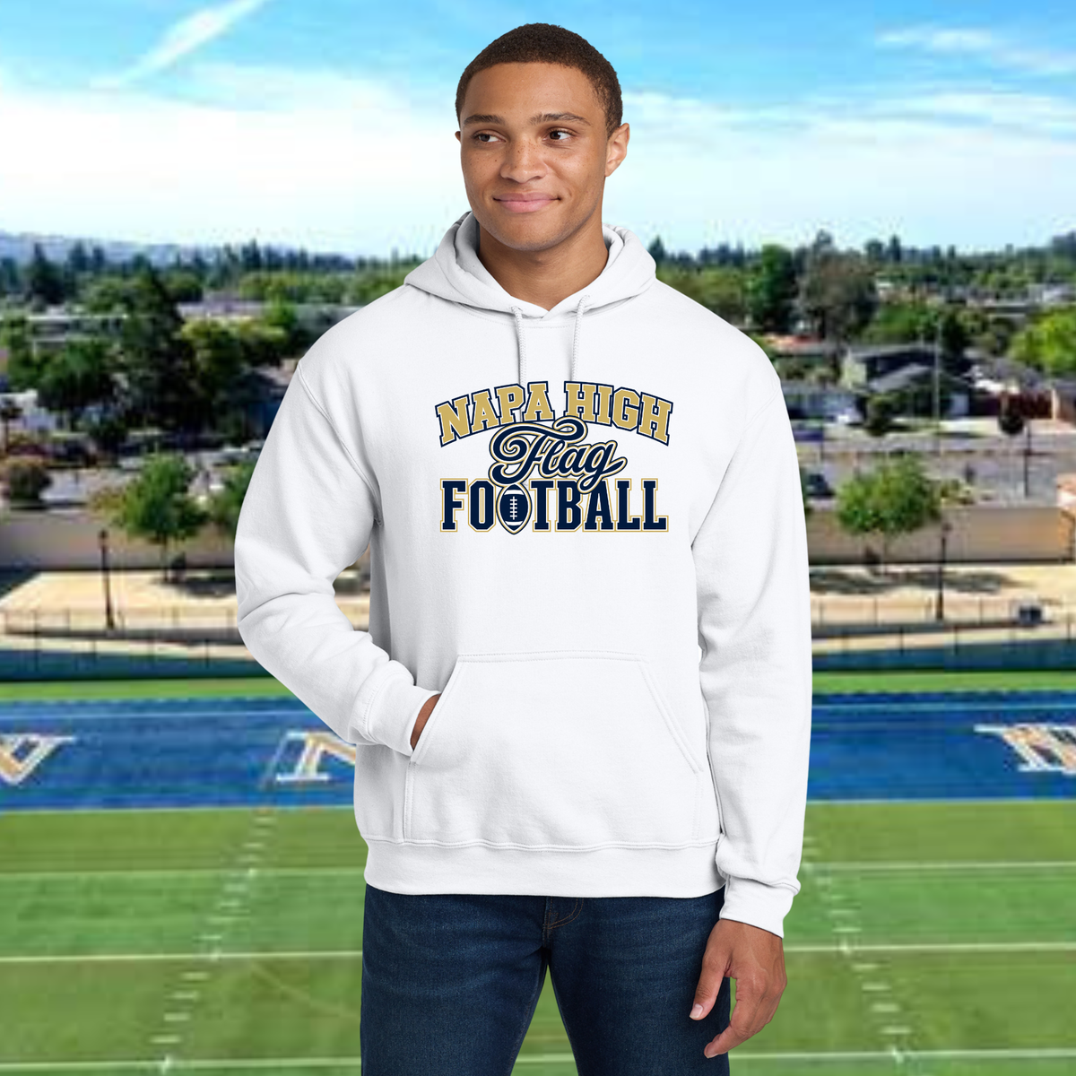 NHS Flag Football Unisex Adult Hoodie