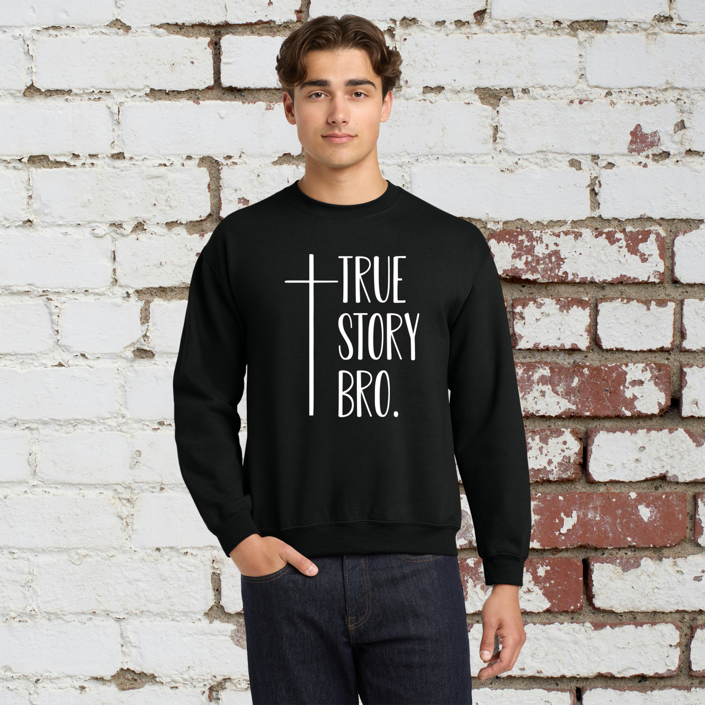 True Story Unisex Crewneck Pullover