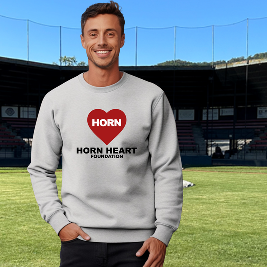 Horn Heart Crewneck Pullover