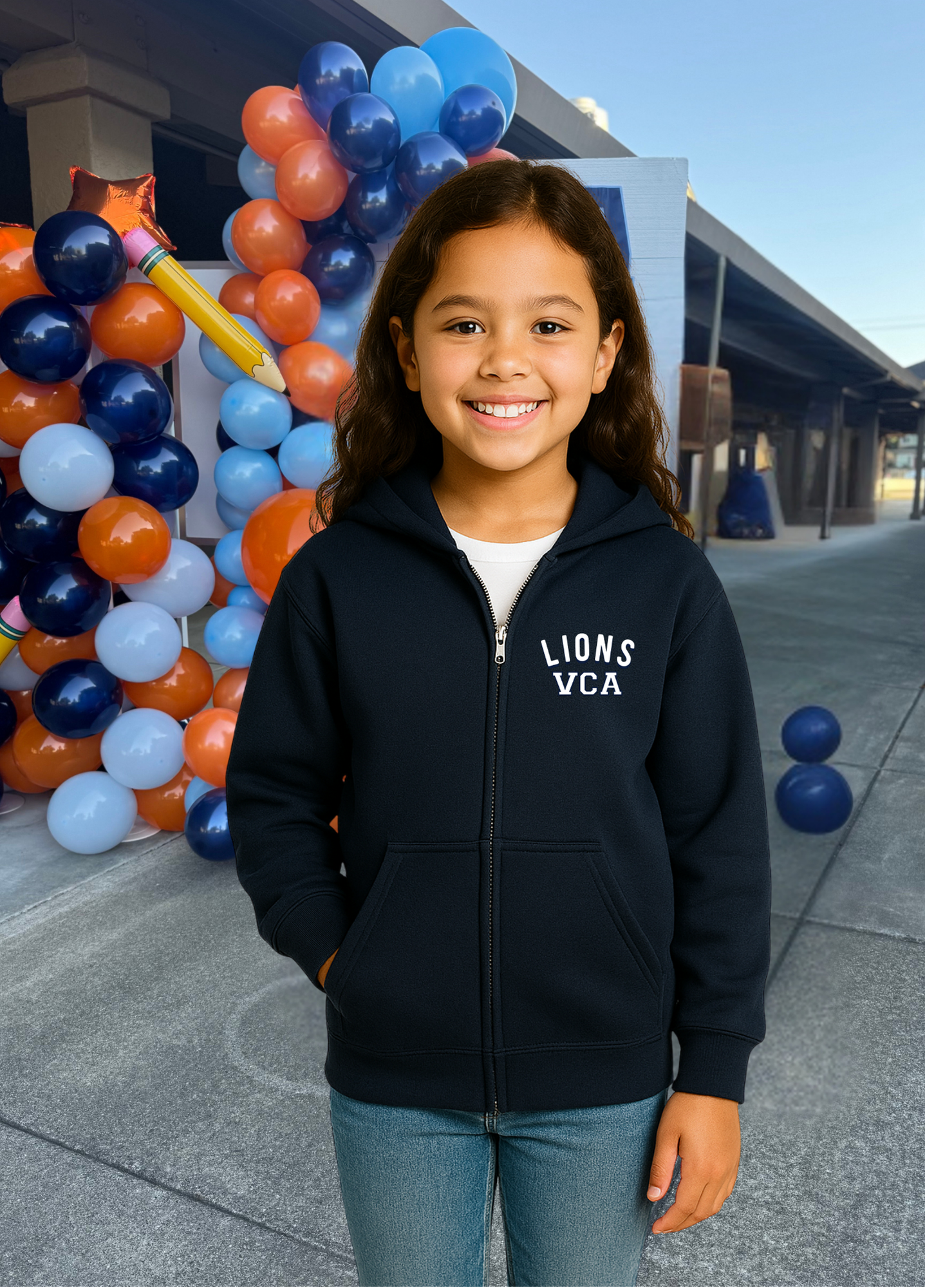 Youth Lions VCA Full Zip Hoodie