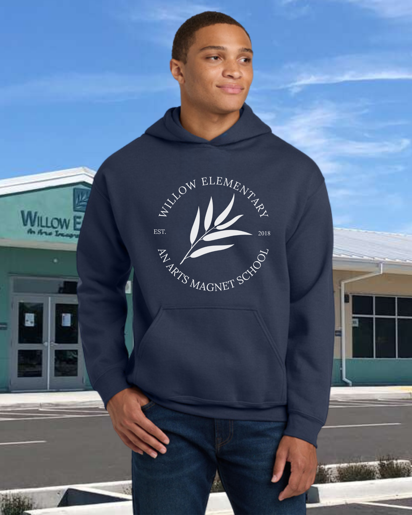 Willow Arts Magnet Est. 2018 Hoodie