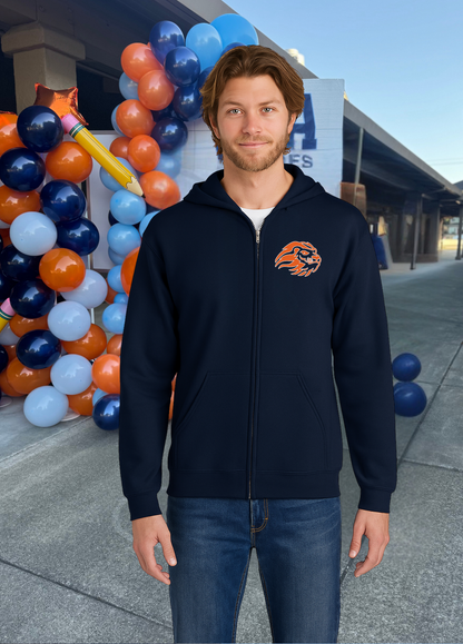 Unisex Lion Head Full Zip Hoodie