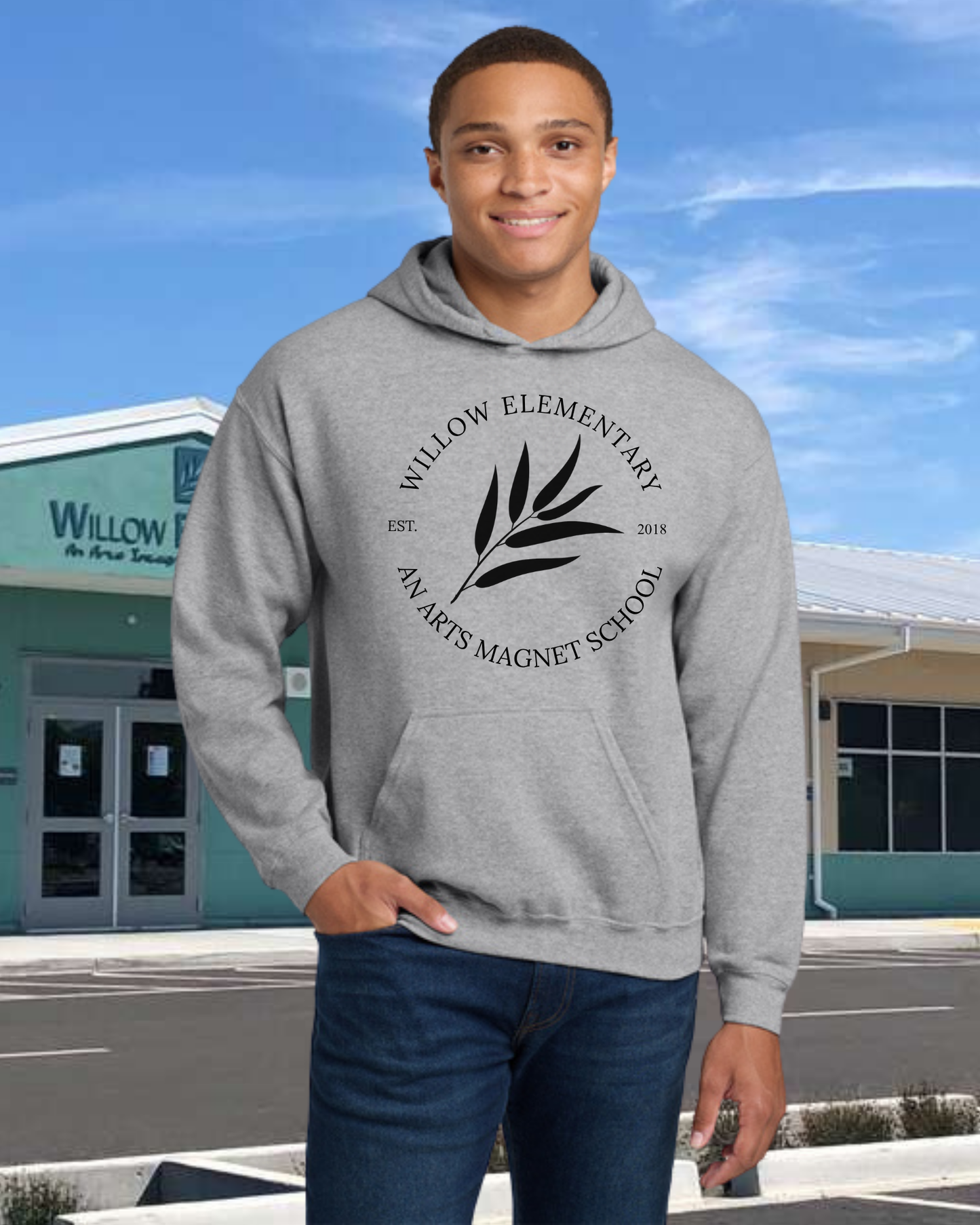 Willow Arts Magnet Est. 2018 Hoodie