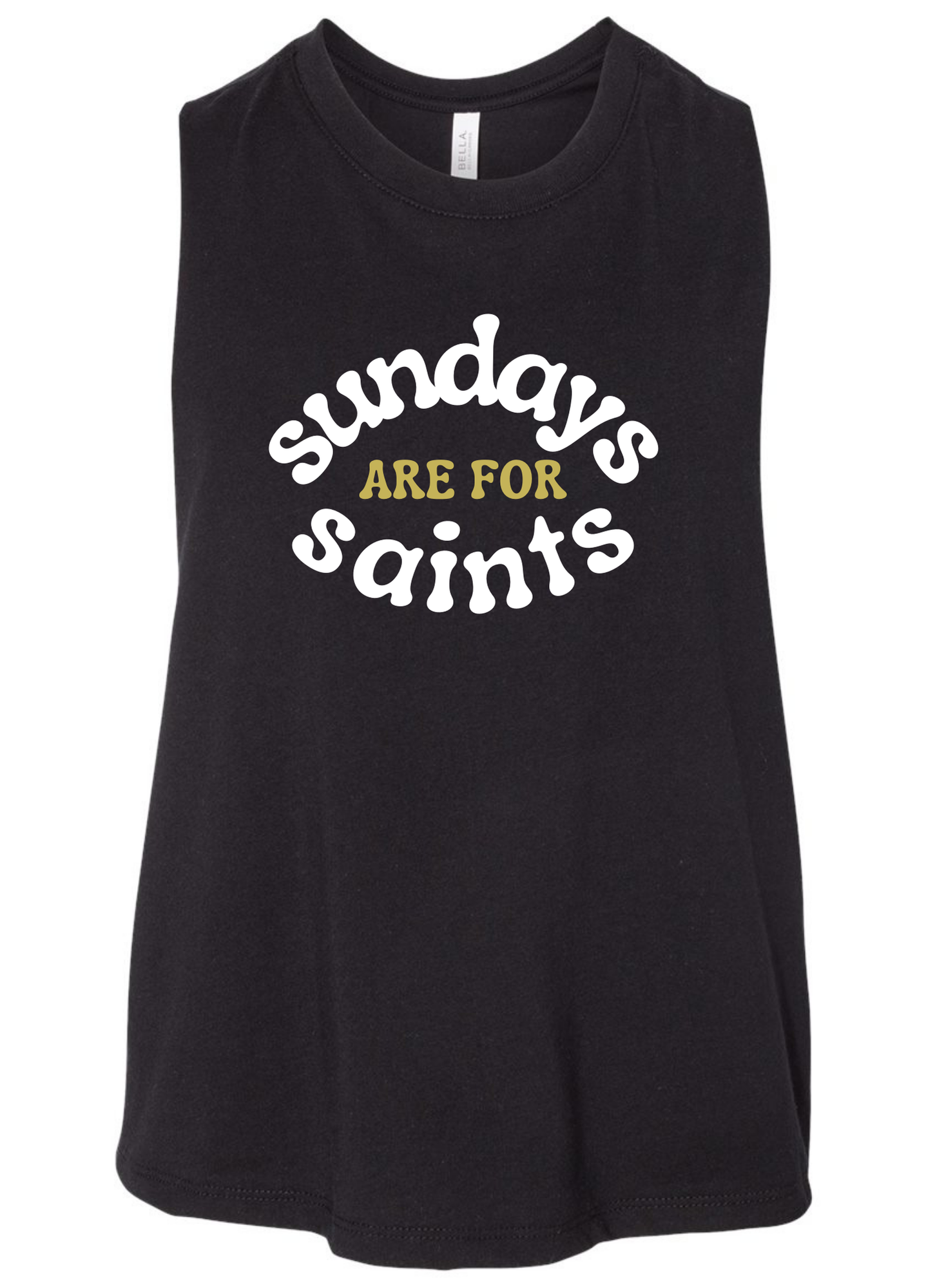 Sundays are for Saints Cropped Tank