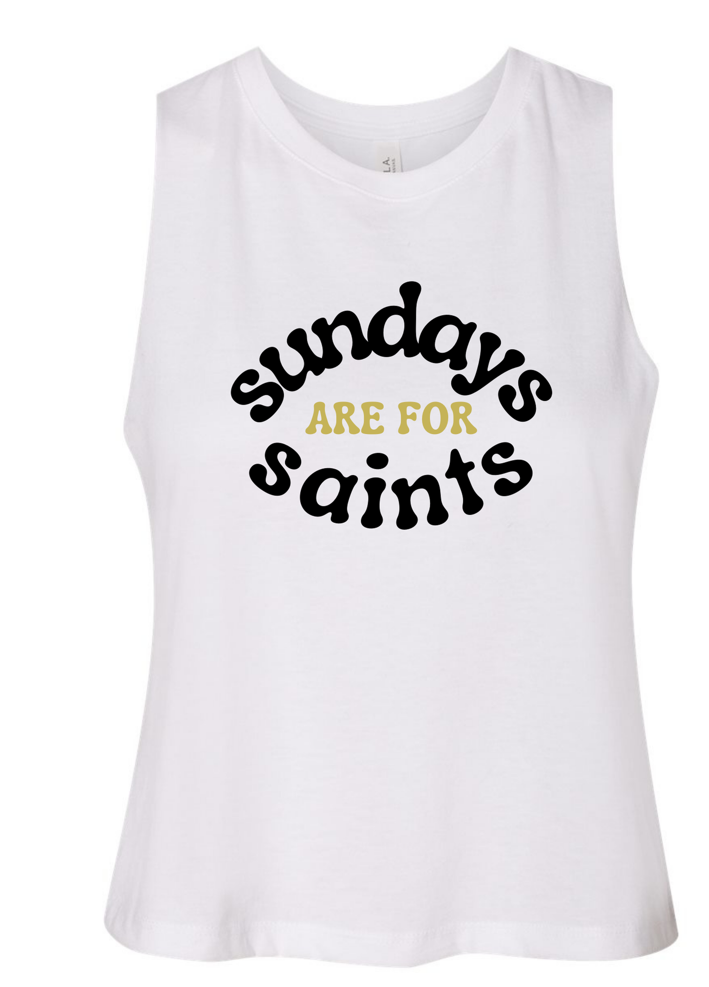 Sundays are for Saints Cropped Tank