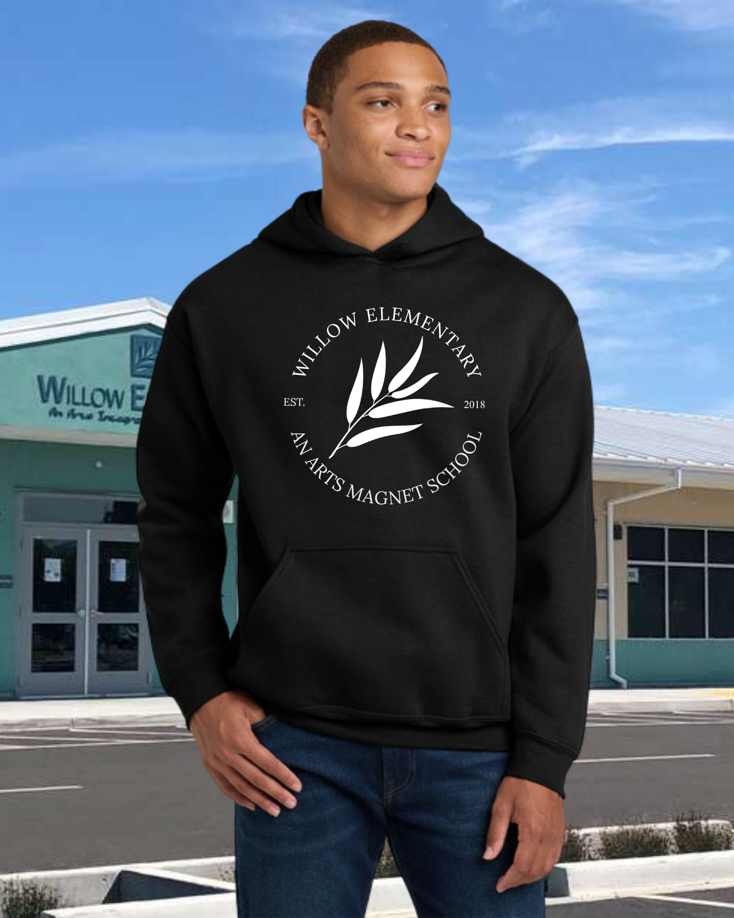 Willow Arts Magnet Est. 2018 Hoodie