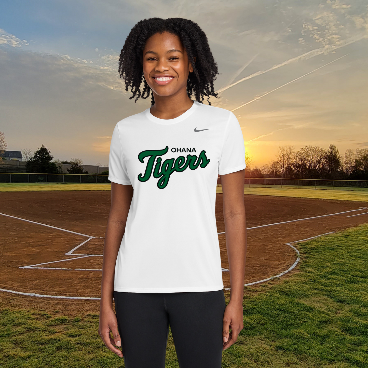 Ohana Tigers Script Nike Ladies rLegend Tee