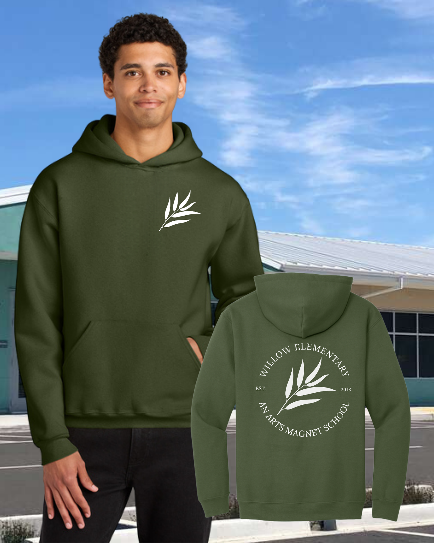 Willow Arts Magnet F&B Est. 2018 Hoodie