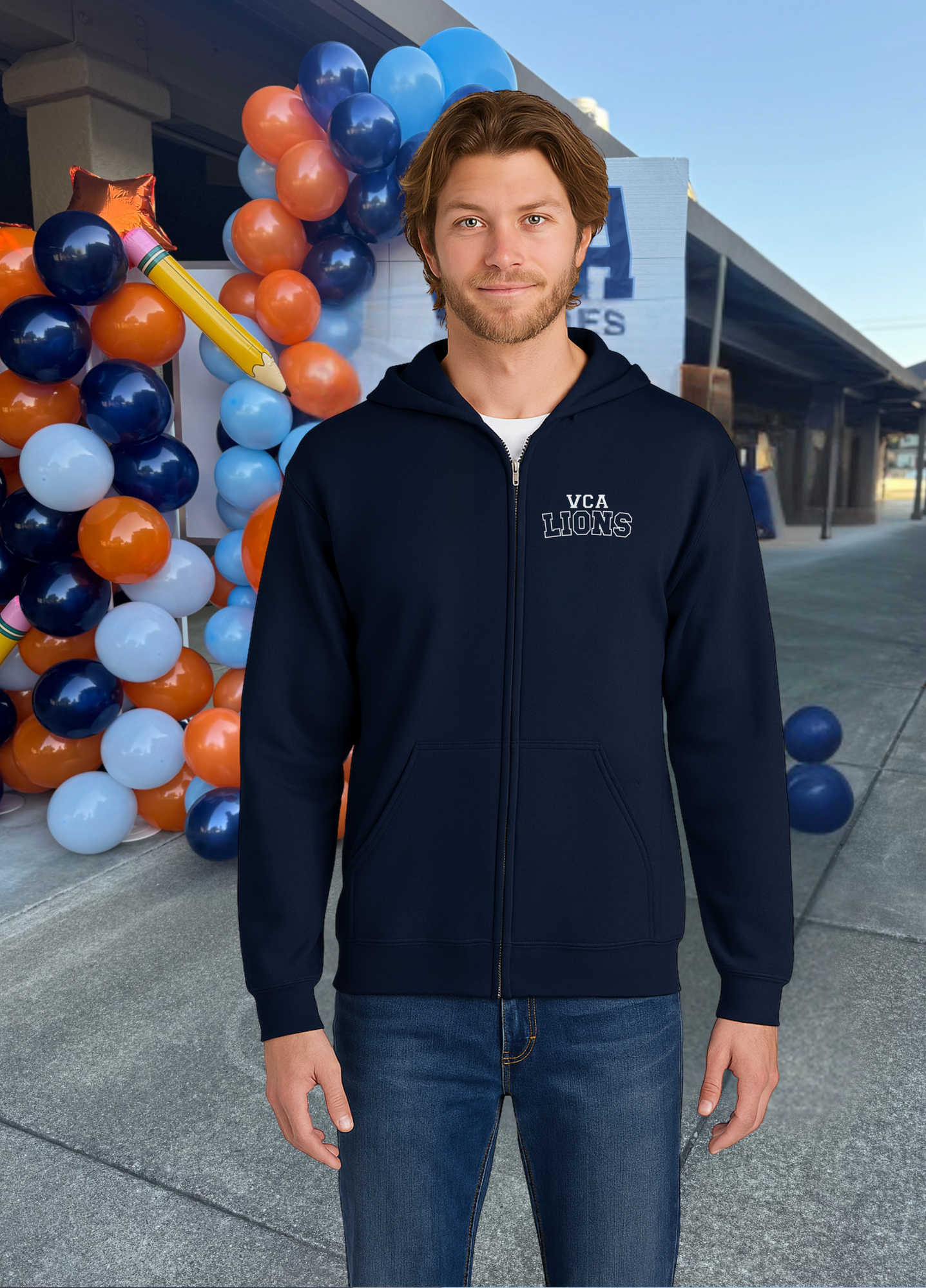 Unisex VCA Lions Full Zip Hoodie