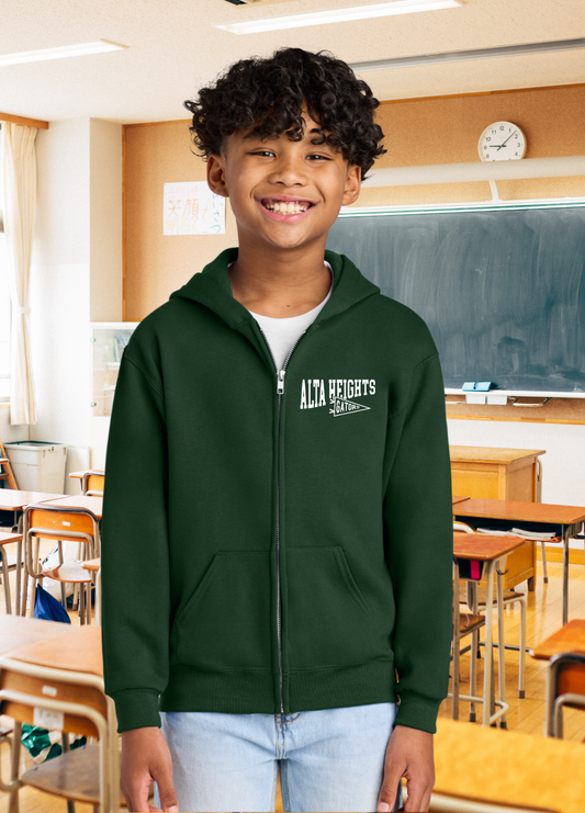 Alta Heights Gators Youth Zip Hoodie