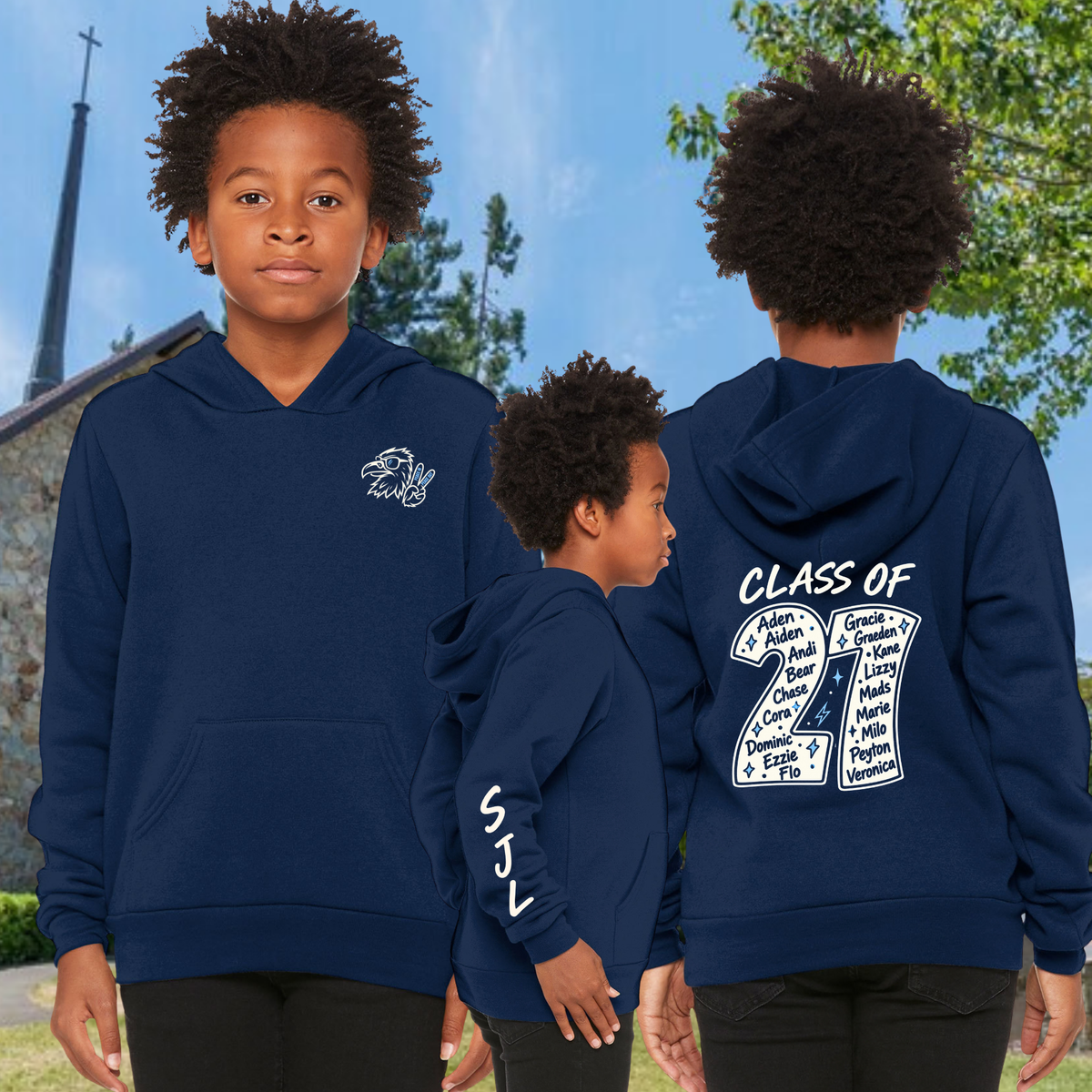 SJL 8th Grade Hoodie - Bella+Canvas
