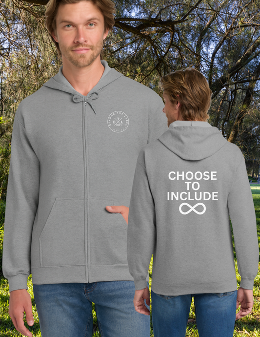 Choose To Include Adult Zip Up Hoodie