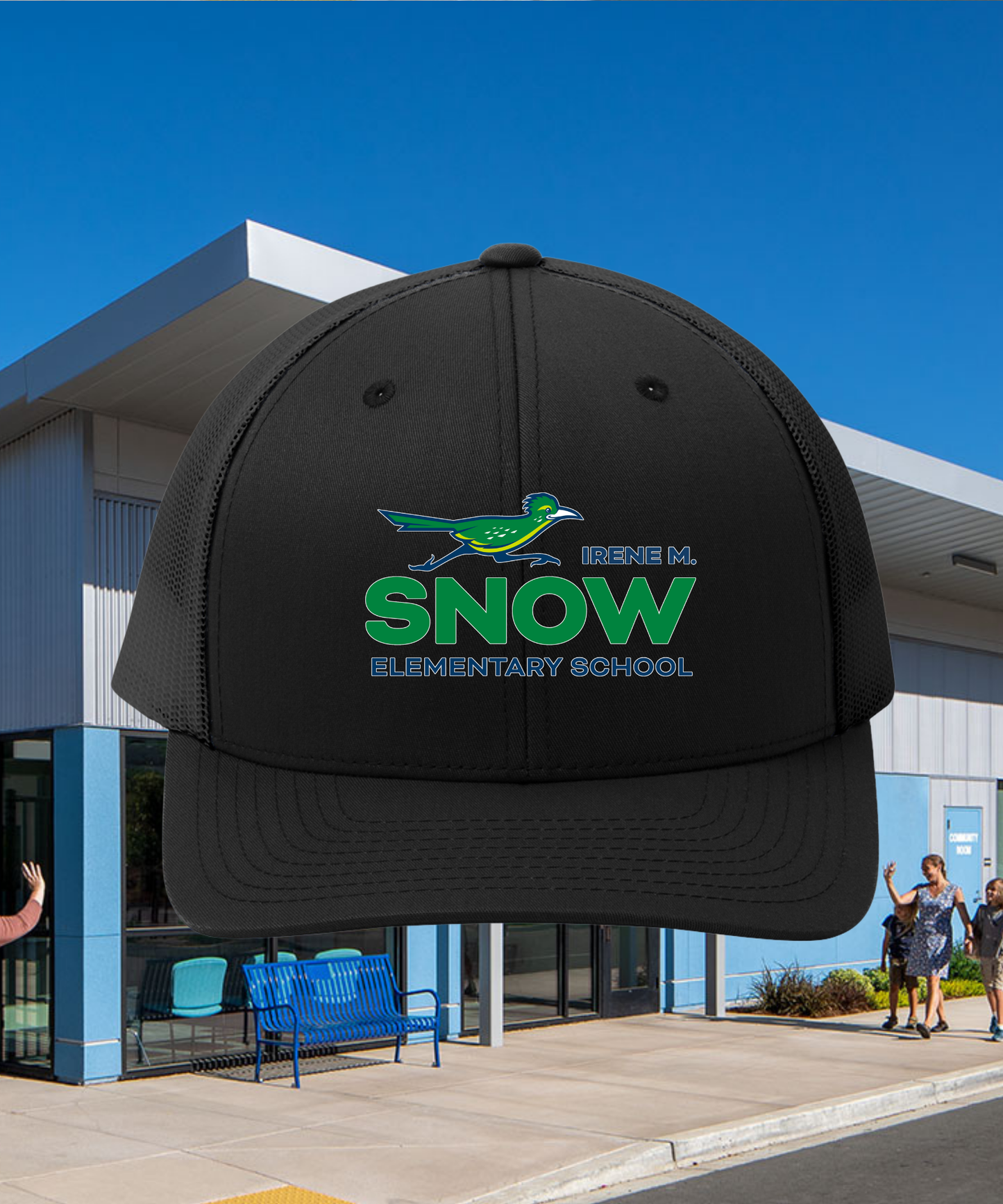 Snow Full Color Trucker Hat