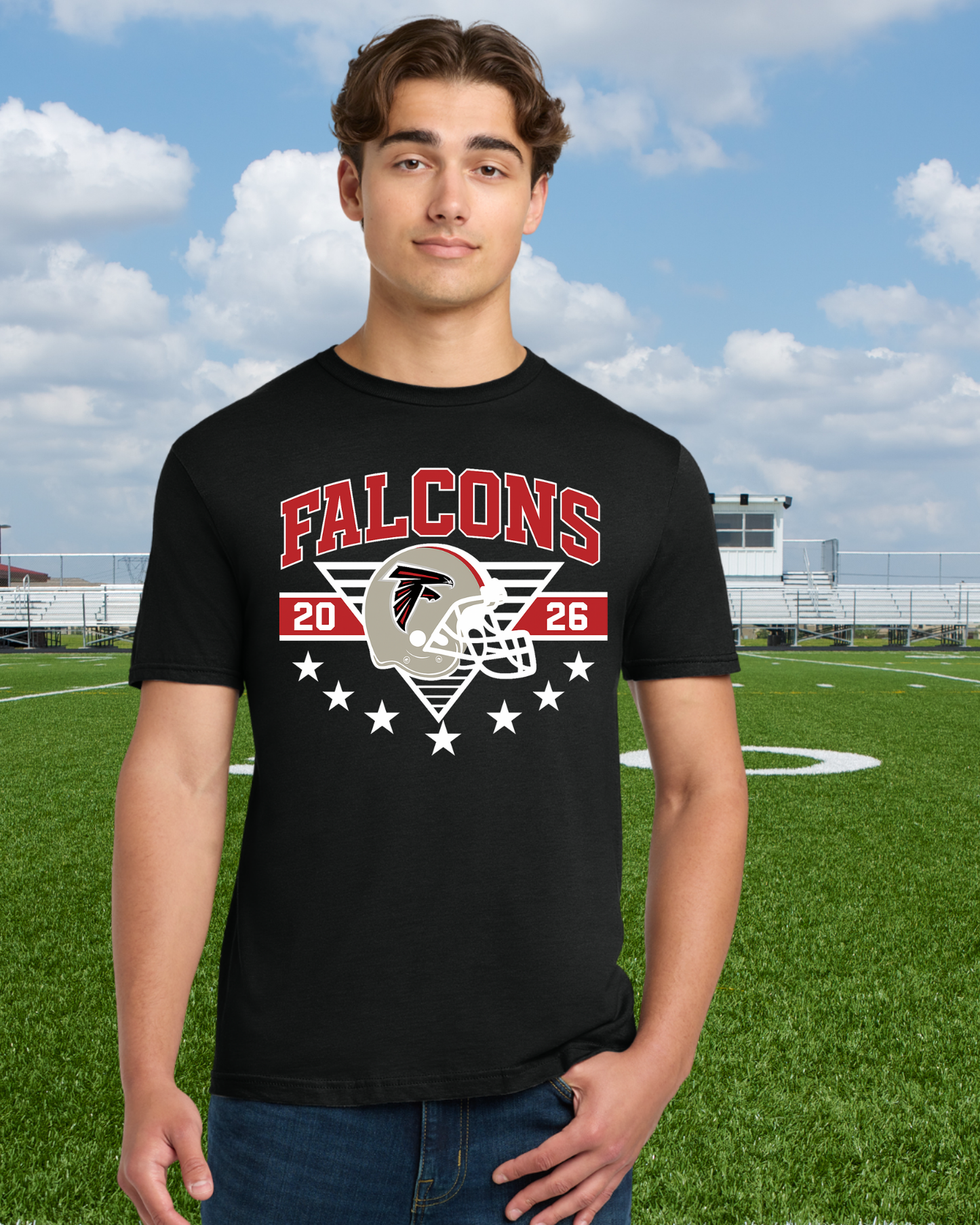Fairfield Falcons Unisex Star Tee