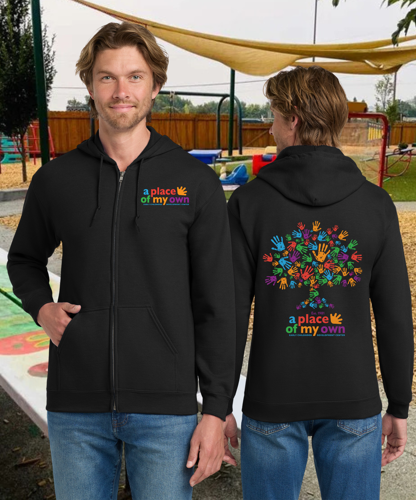 A Place of My Own Unisex Zip Up Hoodie (Both Sides)