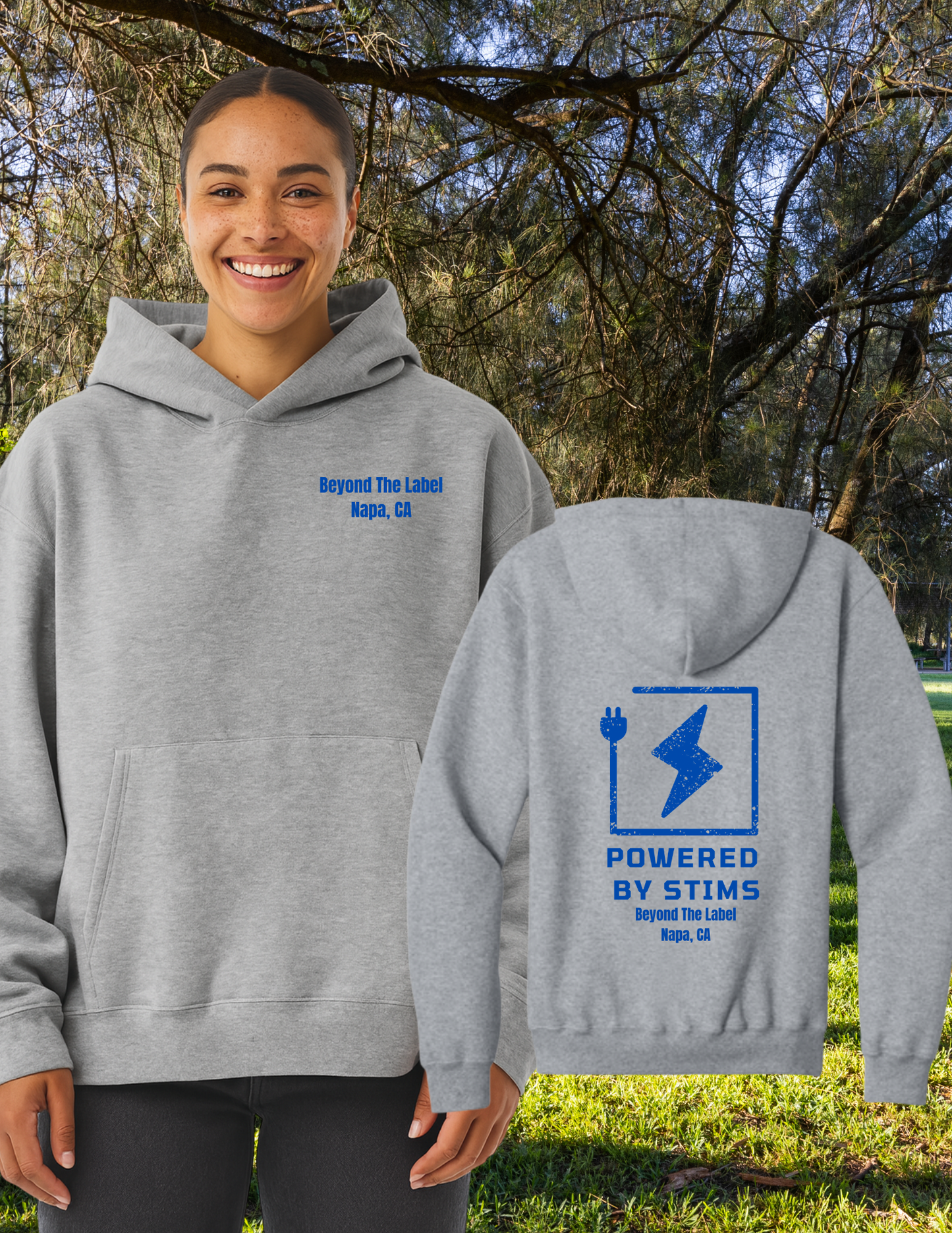 Powered by Stims Adult Hoodie