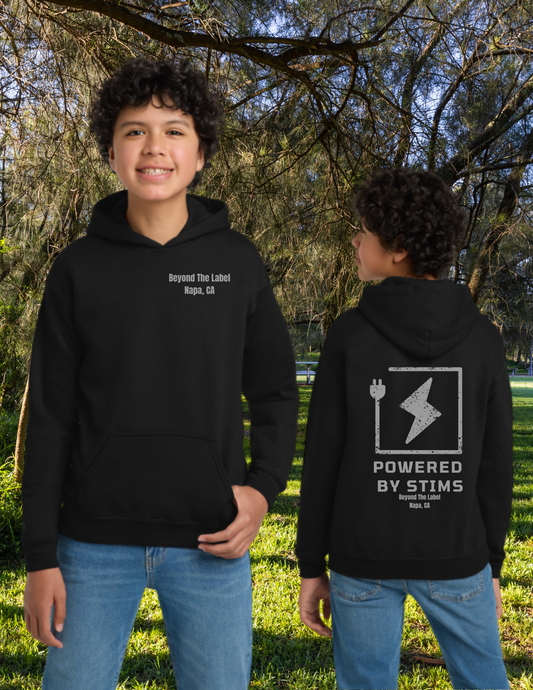 Powered by Stims Youth Hoodie