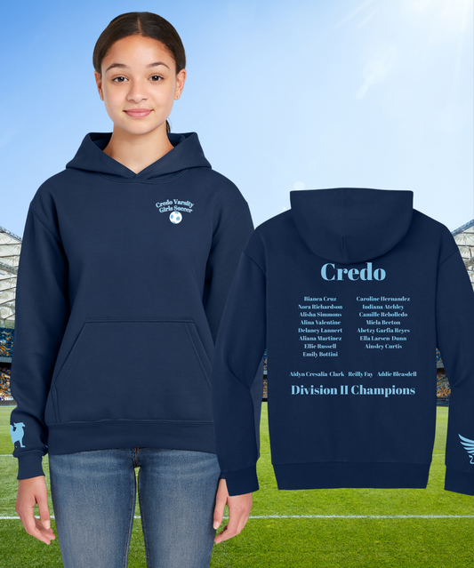 Credo Girls Varsity Socccer Hoodie