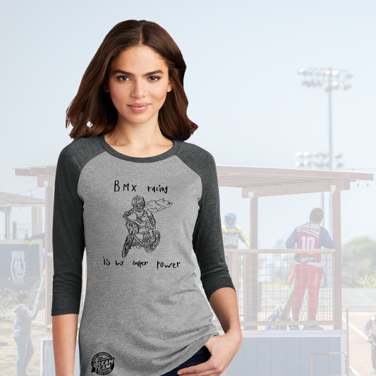 BMX Is My Superpower Raglan