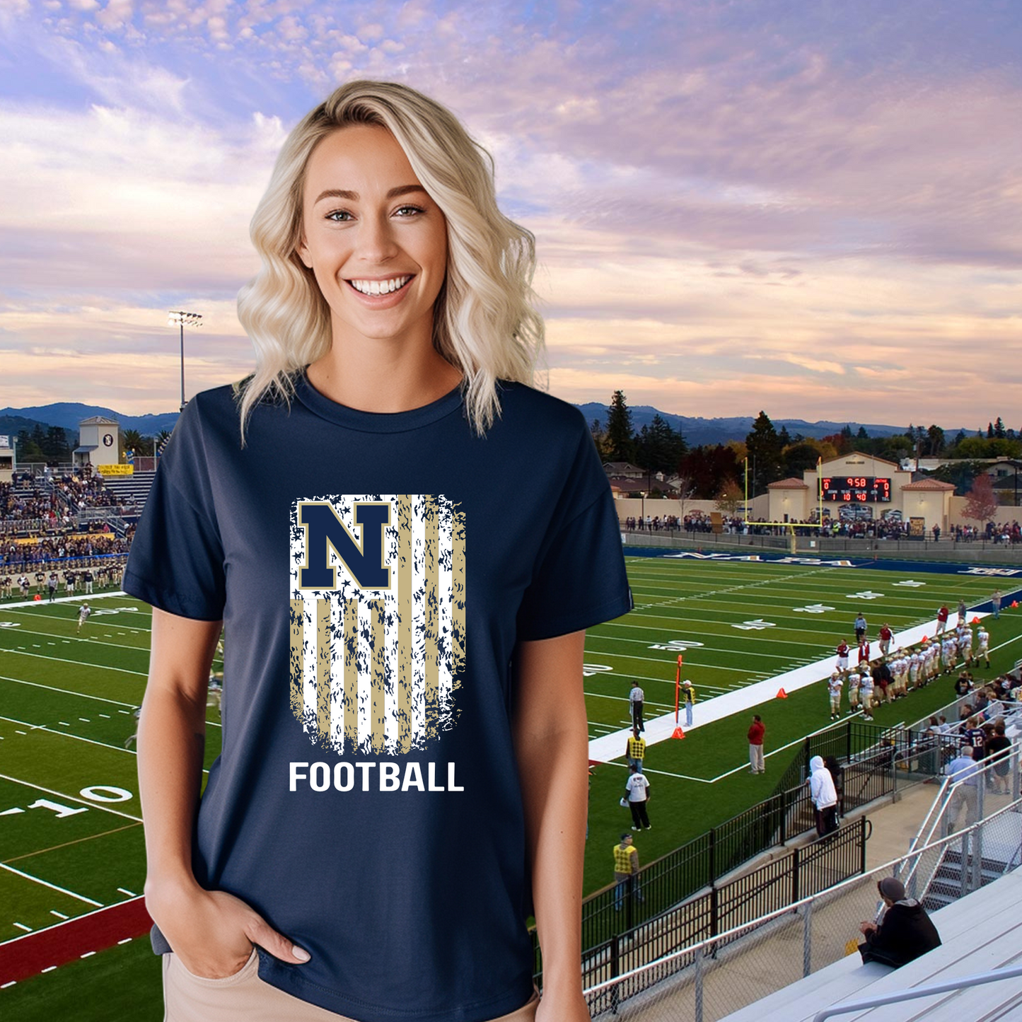 Napa Football Flag Unisex Tee