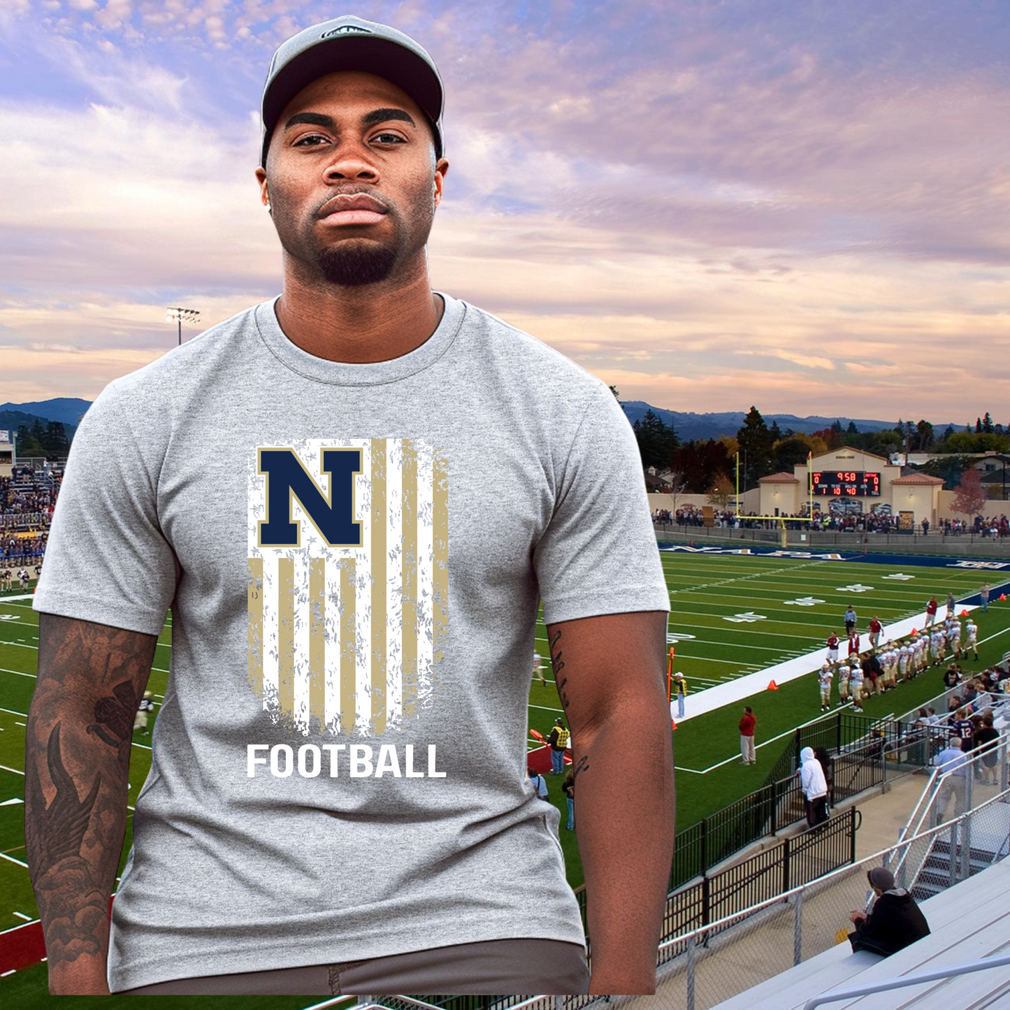 Napa Football Flag Unisex Tee