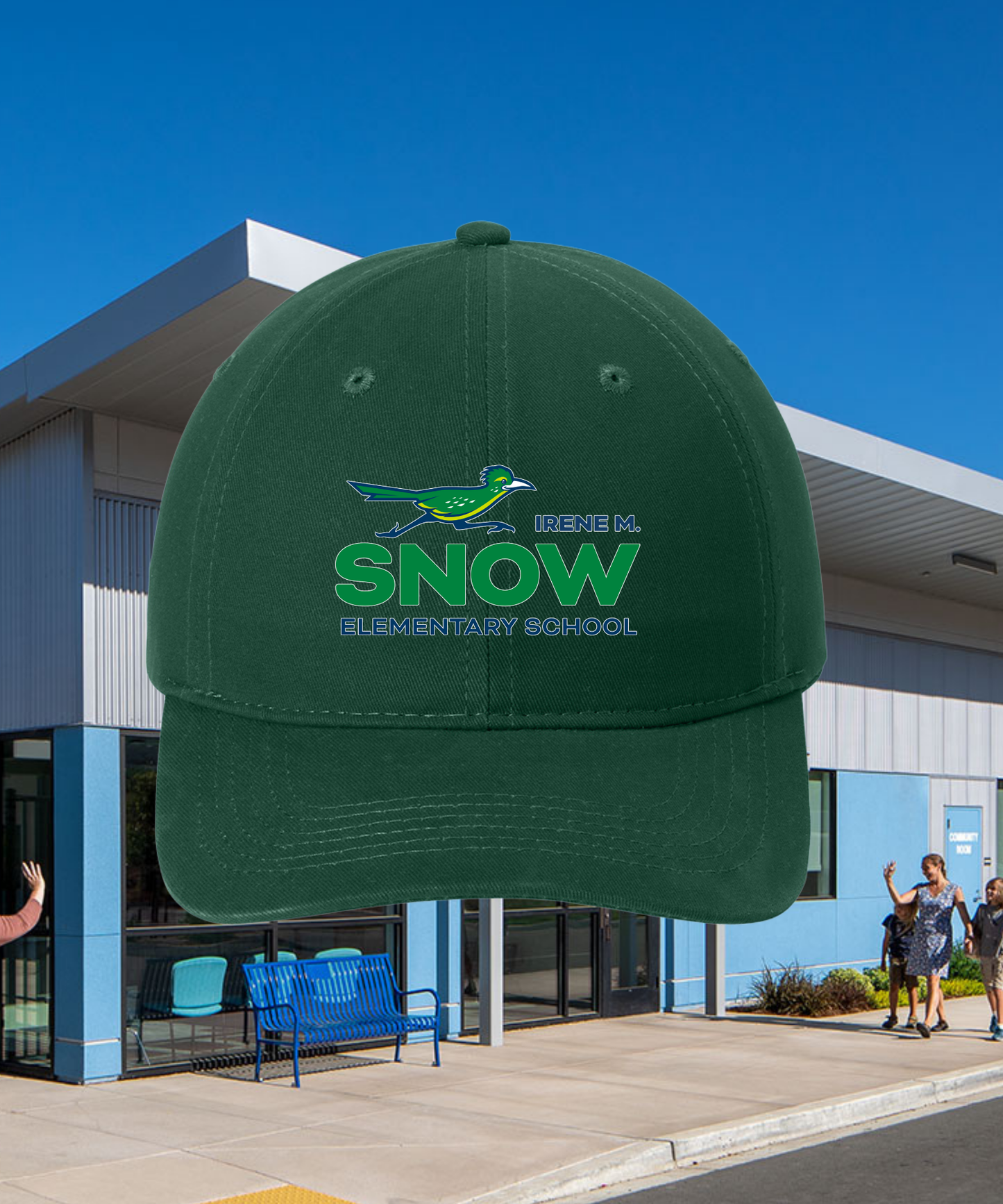 Snow Full Color Dad Hat