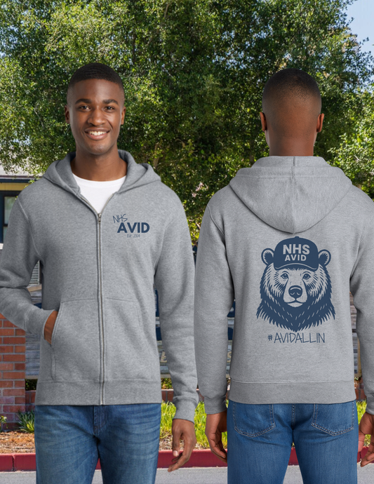 NHS Avid Freehand Zip Up Hoodie
