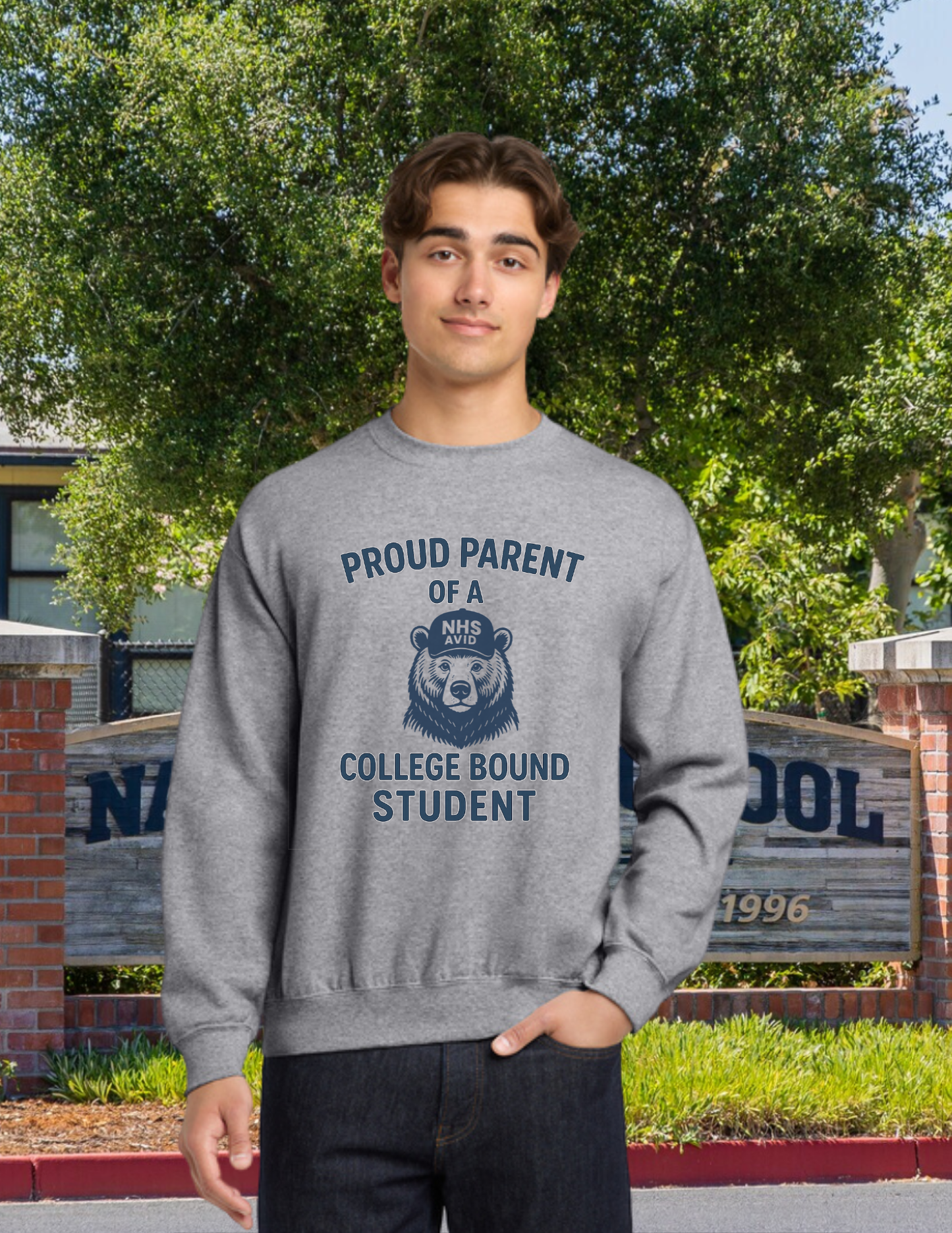 NHS Avid Proud Parent Crewneck Pullover