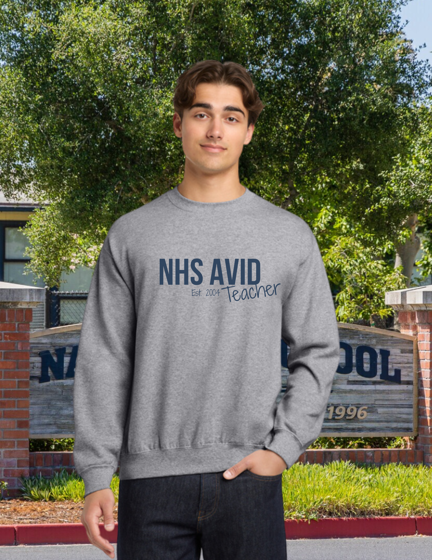 NHS Avid Teacher Crewneck Pullover