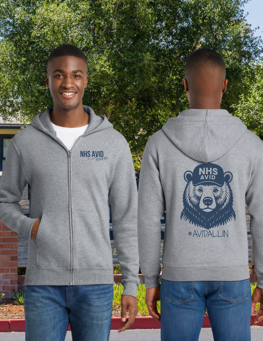 NHS Avid Teacher Zip Up Hoodie